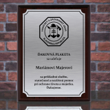Plaketa Hasiči - obdĺžnik s logom HaZZ