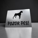 Tabuľka Pozor pes Boxer