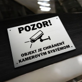 Tabuľka Pozor kamerový systém 2