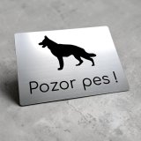 Tabuľka Pozor pes Nemecký ovčiak