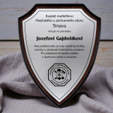 Plaketa štítová Hasiči