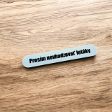 Tabuľka nevhadzujte letáky 12 × 2 cm