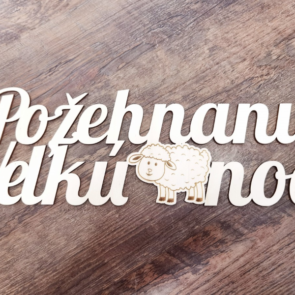 Nápis - Požehnanú veľkú noc