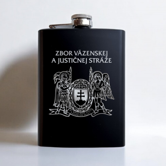 Ploskačka s logom ZVJS a vlastným textom