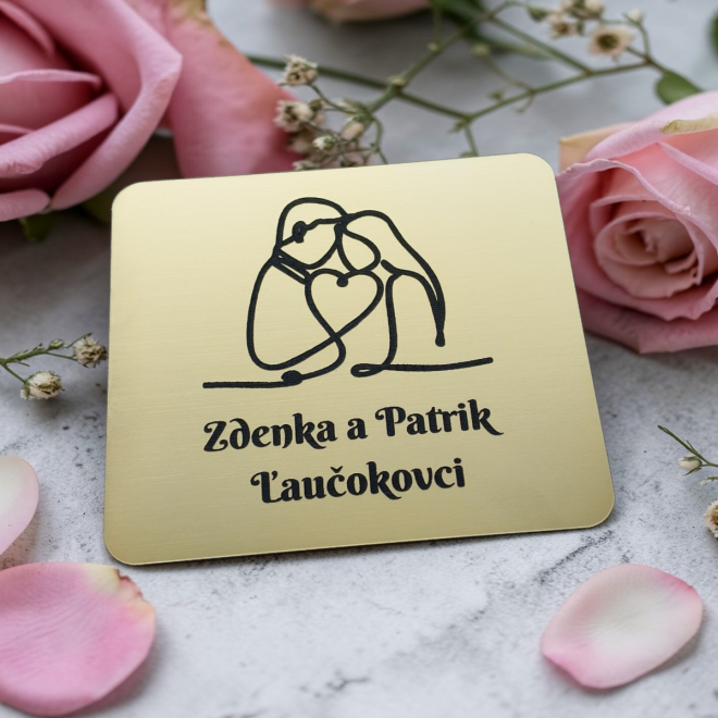 Menovka Duo na dvere