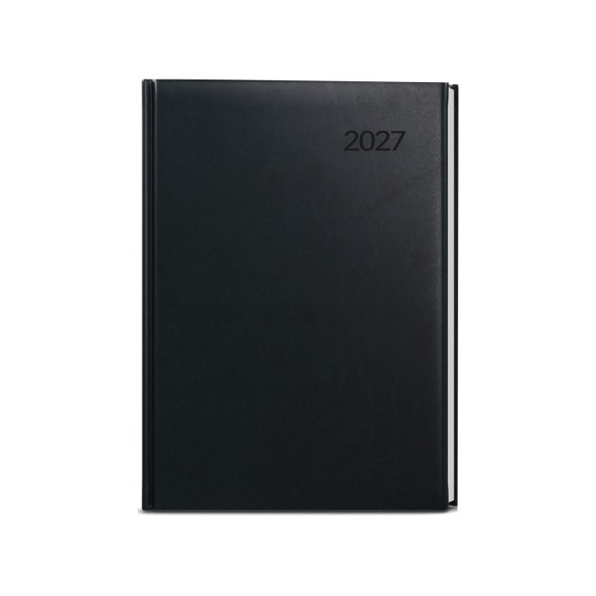 Personaliz. týždenný diár čierny 2027