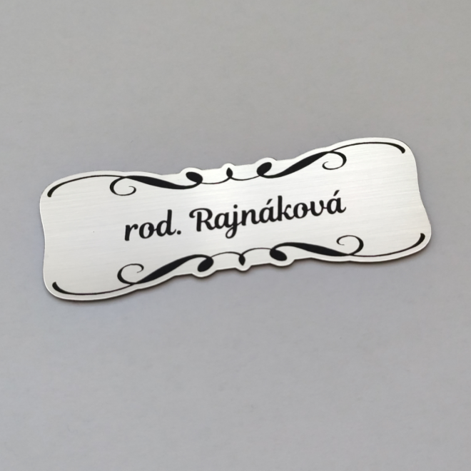 Menovka na dvere Vintage Curly