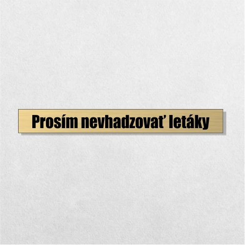 Štítok - letáky 13 x 1,5 cm