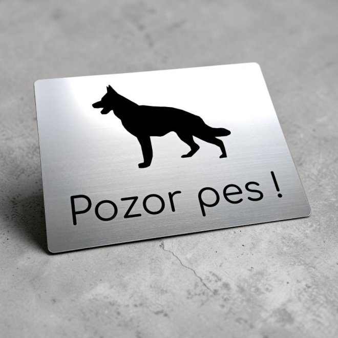 Tabuľka Pozor pes Nemecký ovčiak