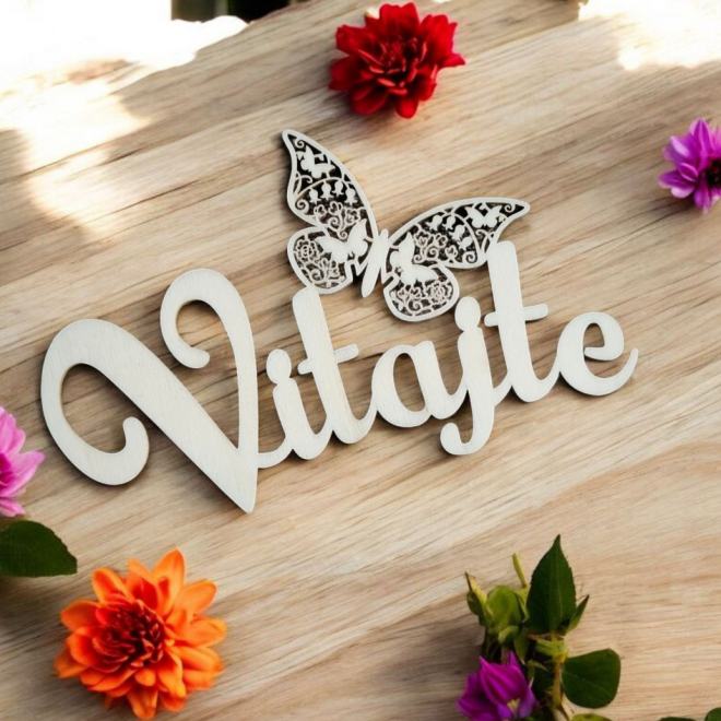 Výrez Vitajte motýľ