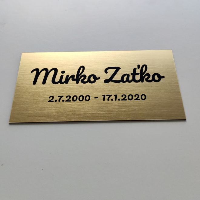 Tabuľka na hrob Basic