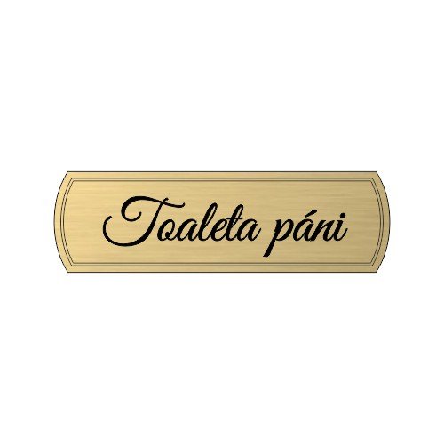 Tabuľka Toaleta Páni