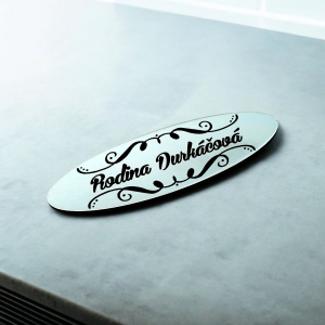 Menovka na dvere Elipse Ornament