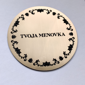 Menovka na dvere Round Ornament