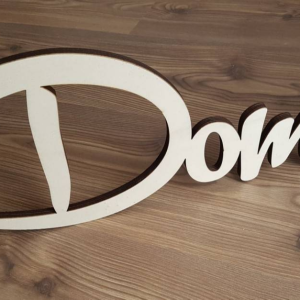 Nápis domov veľký