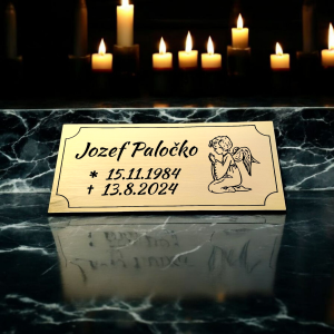 Tabuľka na hrob anjel 3