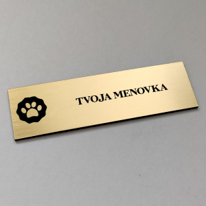 Menovka na dvere Psia Labka