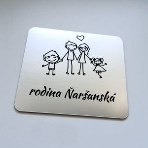 Menovka Family na dvere