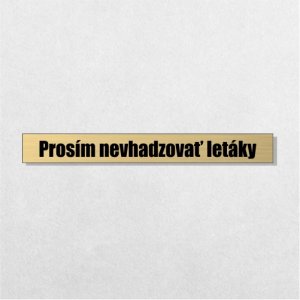 Štítok - letáky 13 x 1,5 cm
