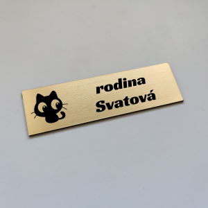 Menovka na dvere Kitty