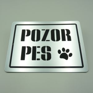 Tabuľka Pozor pes