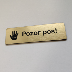 Tabuľka Pozor Pes