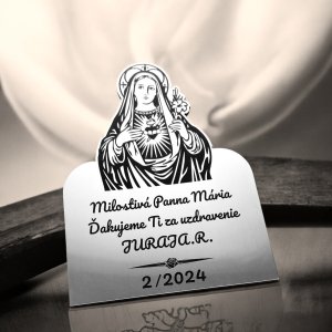 Tabuľka na hrob Panna Mária