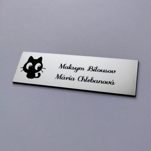 Menovka na dvere Kitty