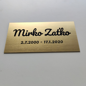 Tabuľka na hrob Basic