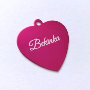 Známka pre psa a mačku srdce