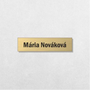 Menovka na dvere 8×2 cm