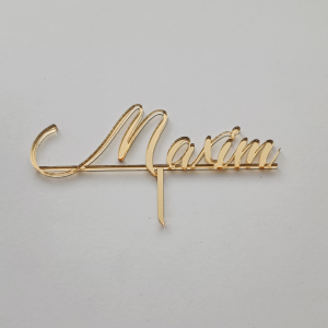 Zápich na tortu s menom – personalizovaný cake topper V1