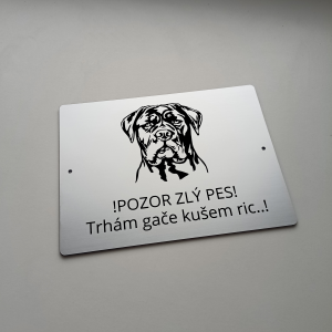 Tabuľka Pozor pes Cane Corso