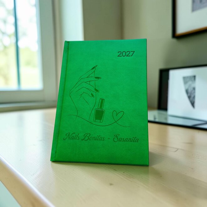 Personaliz. týždenný diár zelená 2027